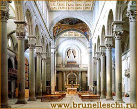 Интерьер церкви Сан Лоренцо / www.brunelleschi.ru